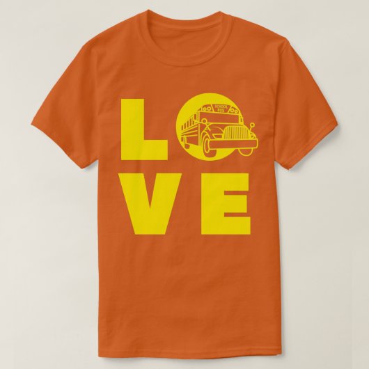 Love School Bus T-shirt (Design voorkant)