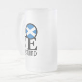 LOVE Schotland Matglas Bierpul (Voorkant links)