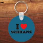 Love schranz grappige harde tekno techno Duitse fa Sleutelhanger (Voorkant)