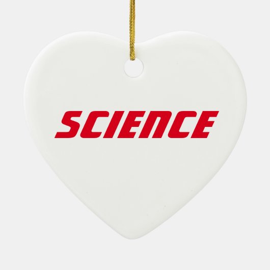 Love "Science" - Ornament (Achterkant)