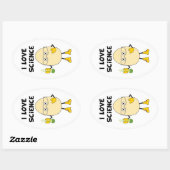 Love Science Ovale Sticker (Vel)
