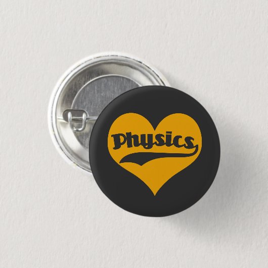 Love Science Physics Ronde Button 3,2 Cm (Voorkant /achterkant)