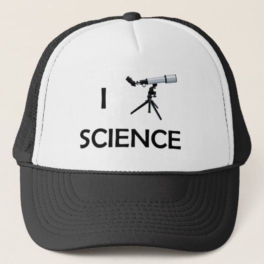 Love Science Telescope Trucker Pet (Voorkant)