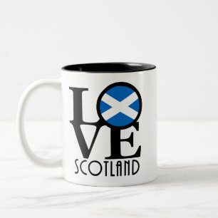 LOVE Scotland 11oz Tweekleurige Koffiemok