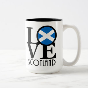LOVE Scotland 15oz Tweekleurige Koffiemok