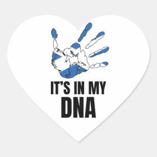 Love Scotland Pride in My DNA Scottish Family Hart Sticker