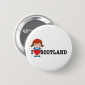 Love Scotland Ronde Button 5,7 Cm (Voorkant /achterkant)