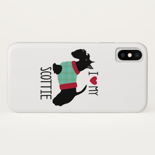 Love Scottie Case-Mate iPhone Case (Achterkant (horizontaal))