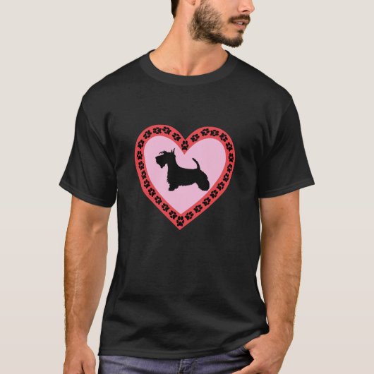 Love Scottish Terrier T-shirt (Voorkant)