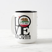 LOVE Scotts Valley 15oz Tweekleurige Koffiemok (Voorkant links)