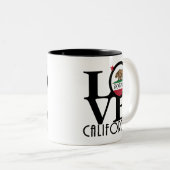 LOVE Scotts Valley California 11oz Tweekleurige Koffiemok (Voorkant rechts)
