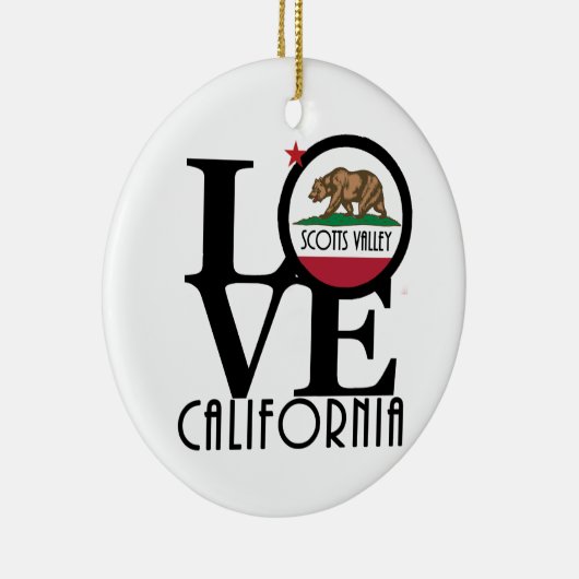 LOVE Scotts Valley Keramisch Ornament (Rechts)