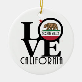 LOVE Scotts Valley Keramisch Ornament