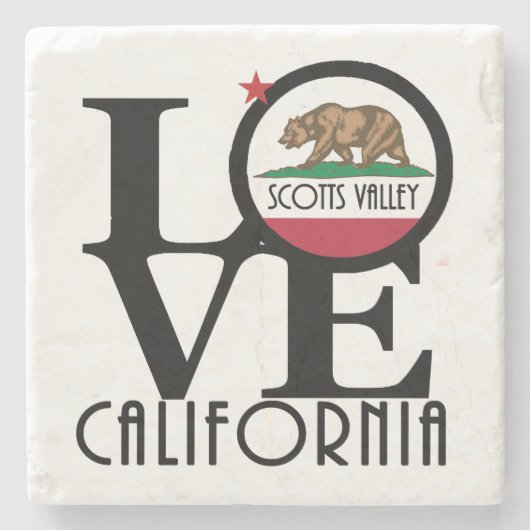 LOVE Scotts Valley Stenen Onderzetter (Voorkant)