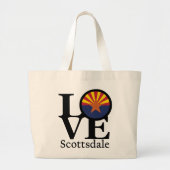 LOVE Scottsdale Arizona Grote Tote Bag (Voorkant)