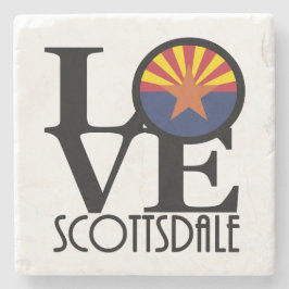 LOVE Scottsdale Arizona Stenen Onderzetter