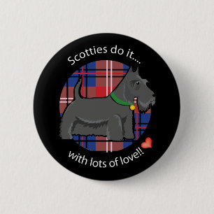 Love Scotty Ronde Button 5,7 Cm
