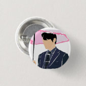 Love Scout Eun Ho Ronde Button 3,2 Cm (Voorkant /achterkant)
