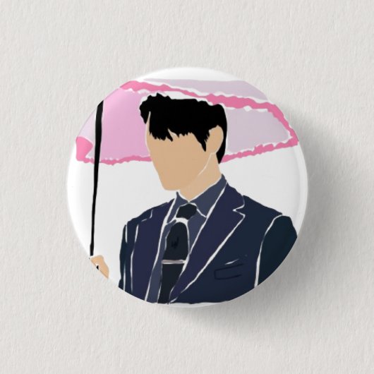 Love Scout Eun Ho Ronde Button 3,2 Cm (Voorkant)