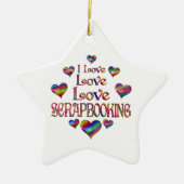 Love Scrapbooking Keramisch Ornament (Voorkant)