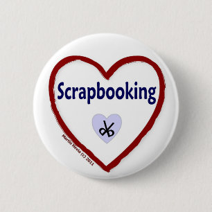 Love Scrapbooking Ronde Button 5,7 Cm