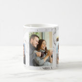 Love Script - 5 Fotocollage op grijs wit marmer Koffiemok (Center)