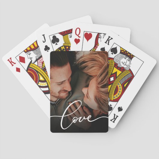 Love Script Aangepaste foto speelkaarten (Achterkant)