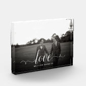 Love Script Afbeelding Simple Calligraphy Gay Wedd Fotoblokken (Links)
