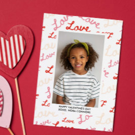 LOVE SCRIPT COLLAGE PHOTO CLASSROOM VALENTINES NOTITIEKAARTJE