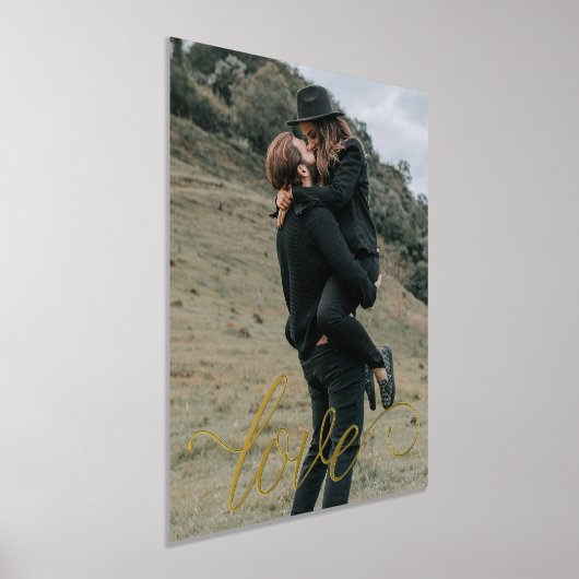 Love Script Couple Folie Afdrukken (Laagn)