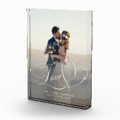 Love script elegante bruiloft foto overlay op maat (Rechts)