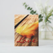 Love Script Falling Briefkaart (Staand voorkant)