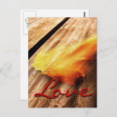 Love Script Falling Briefkaart (Voorkant / Achterkant)