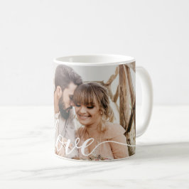Love Script Gepersonaliseerde Trouwfoto Koffiemok