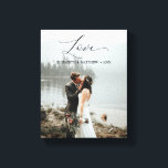 Love Script Handwrited Gepersonaliseerd Weduwfoto Canvas Afdruk<br><div class="desc">Dit ontwerp gedrukte handgeschreven het Manuscript van de Liefde Gepersonaliseerd de Druk van het Canvas van de Foto van de Weddenschap die met jouw tekst kan worden aangepast. Klik op de knop "Aanpassen" en gebruik onze ontwerptool om deze sjabloon te wijzigen. Bekijk de grafische kunstontwerpopslag voor andere producten die bij...</div>