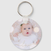 Love Script My Baby Photo Sleutelhanger (Voorkant)