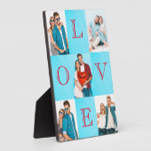 Love Script Personalized Couple PhotoPlaque Fotoplaat (Zijkant)