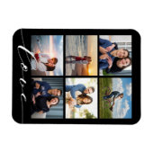 Love Script Photo Collage Magneet (Horizontaal)