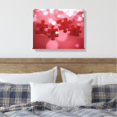 Love Script Puzzle PiElke Canvas Afdruk (Insitu (Slaapkamer))