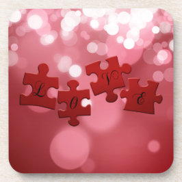 Love Script Puzzle PiElke Drankjes Onderzetter