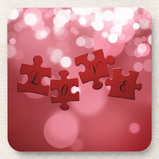 Love Script Puzzle PiElke Drankjes Onderzetter (Voorkant)
