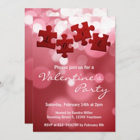 Love Script Puzzle PiElke Kaart (Voorkant / Achterkant)