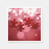 Love Script Puzzle PiElke Servetten (Voorkant)