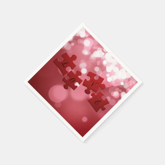 Love Script Puzzle PiElke Servetten (Hoek)
