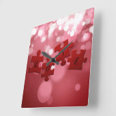 Love Script Puzzle PiElke Vierkante Klok (Hoek)