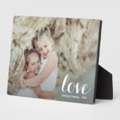 LOVE Script Tabletop Easel foto Fotoplaat (Zijkant)