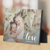 LOVE Script Tabletop Easel foto Fotoplaat
