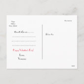 LOVE Script Typografie zwart elegant chic briefkaa Feestdagenkaart (Achterkant)