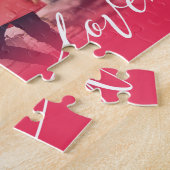 Love Script Valentijnsdag Foto Legpuzzel (Zijkant)