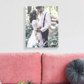 Love Script Wedding Canvas (Insitu (Woonkamer))